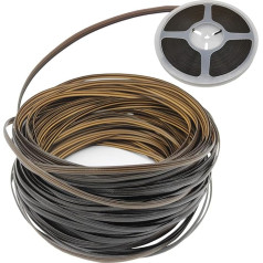 Polyrattan Wicker Wicker krēslu adīšanas remonta grozs (Brown Gradient 60ft)