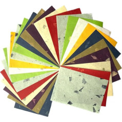 50 A4 lapas A4 Dabīgā šķiedra Mulberry Tree Mulberry Paper Art Washi Paper Design Craft Art Origami Piegādātāji Kartiņu izgatavošana DIY Crafts