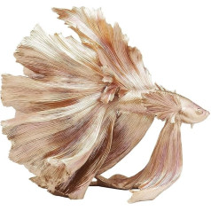 Kare Design Dekoratīva figūra, Betta zivs, dekoratīvs dzīvojamās istabas aksesuārs, dekoratīva figūra, zelta krāsā, 57,3 x 63,4 x 33,7 cm