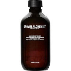 Grown Alchemist balansējošs toniks sejai - rožu ūdens sejas attīrošs toniks ar žeņšeņu un kumelītēm - mitrinošs toniks sausai, jutīgai vai nobriedušai ādai - 200ml