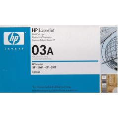 Oriģinālā Hewlett Packard [HP] C3903A 03A lāzera tonera kasetne