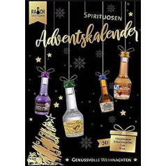 Dr Rauchs Spirituosen Adventskalender 24 x 20ml 25-44% Vol | Džins | Rums | Kräuterlikere | Ēdelbrānde