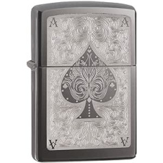 Zippo 28323 šķiltavas 60001271 Ace Filigree benzīna šķiltavas, misiņš