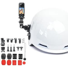 Fotoleey kameras ķiveres stiprinājuma piederumu komplekts Ķiveres stiprinājuma turētāja komplekts ierīcēm GoPro Hero 11, Hero 10, Hero 9, Hero 8, Insta360 One RS, One X3, One X2