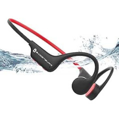 BADENBURG S3 Bone Sound Austiņas, Sporta austiņas IP68 Ūdensizturīgs, Bluetooth 5.3, Bezvadu, Open Ear Swimming Headphones, 32GB Memory, MP3, Ideāli piemērots peldēšanai, skriešanai, riteņbraukšanai (melns)