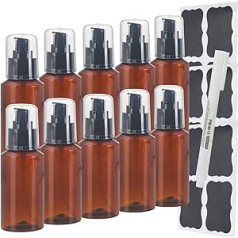 Sookdeo mini dozators (10x100 ml) šampūnam, kondicionierim, ziepēm, losjoniem, grimam un ēteriskajām eļļām. Pārnēsājams atkārtoti uzpildāms ar sūkni un vāku, ideāli piemērots ceļojumiem un darbam