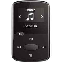 SanDisk Clip Jam MP3 atskaņotājs 244 cm (96 collas) TFD-LCD 8 GB melns (atjaunots)