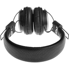 XX. Y Stereo Headphones Retro Look with Built-in MP3/4 Player For SD/SDHC Cards and FM Radio Black