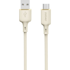 Dudao Pastiprināts kabelis SR USB-A - USB-C 5A 1m bēšs