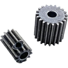 Jlisehg mechanische Getriebe 0,5M 10T-30T Kohlenstoffstahl Zylindrisches Stirnrad 10MM (Farbe: 16 Zähne, Größe: 3mm) (Color : 24 Teeth, Size : 3.17mm)