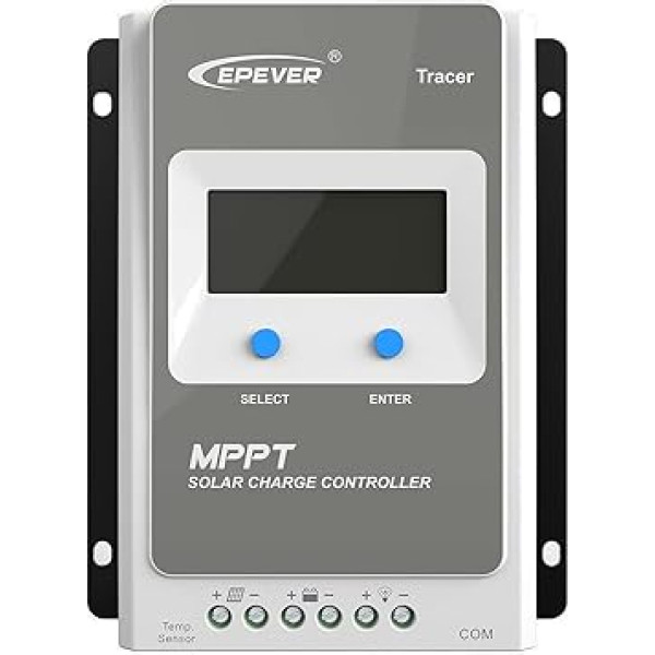 Epever ® MPPT slodzes kontrolieris 30A slodzes kontrolieris Automātiskais darba kontrolieris 12V / 24V LCD displejs ar negatīvu zemējumu - Tracer3210an