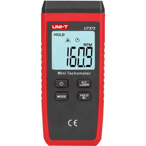 UNI-T UT373 bezkontakta digitālais tahometrs, ātruma mērīšana līdz 9999,9 RPM