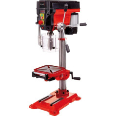 Einhell TE-BD 750 E Pillar Drill (750 W, 450 - 2500 min-1, bezgala regulējams ātrums, ātrdarbīgs urbjmašīnas turētājs 1-16 mm urbjmašīnām, MK2 stiprinājums, regulējams augstums, slīps un grozāms urbšanas galds)