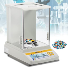 Hanchen Analytical Balance 220gx0,1mg Hochpräzise Analysenwaage Digital Balance Skala für Labor Apotheke Juwelier Chemiefabrik Schule Manuelle Kalibrierung 220V