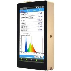 USKI digitālais luksmetrs spektrometrs spektrālais krāsu gaismas mērītājs/spektrālais mirgošanas gaismas mērītājs LCD gaismas mērītājs Rokas varonis Testa testēšanas tests Gaismas skenēšanas tests Dažādi gaismas avoti