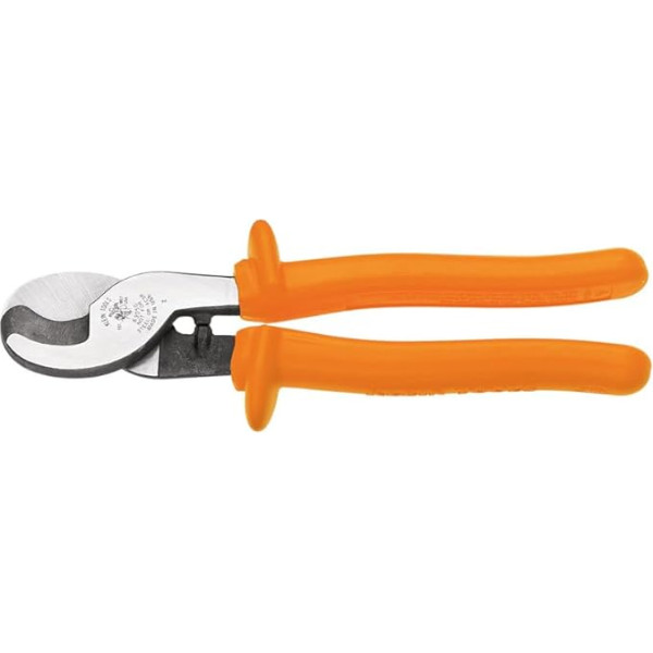 Klein Tools 63050-INS Kabelschneider, izolētāks kabelshneider mit Einhandschere für Aluminium, weiches Kupfer, Kommunikationskabel