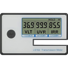 Tönungsmesser für Fenster Tragbares Transmissionsmessrät for Solarfolie, fenstertönung mit VL-Durchlässigkeit, UV-IR-Unterdrückung, Bblocking-Rate 162 für Autofenstervorhänge