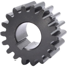 PIGENE 17T-21T 2m Spur 45# Steel 17 18 19 20 21 Teeth Flat Gear Keyhole 12/14/15/16/17/18/19/20mm (Size:14mm Keyway 5x2.3mm, Color : 20)