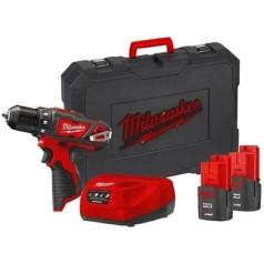 Milwaukee 4933451460 4933451460-PROMOTION M12BDD-152C Akumulatora urbjmašīna 2x 12V/1,5Ah Li-Ion 12 V