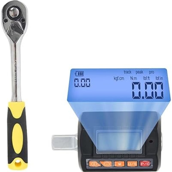 Digitaler Drehmomentadapter 1/2 Zoll Ratschen-Drehmomentschlüssel, digitaler Drehmoment-Adapter, voreingestellt, verstellbar, for Fahrrad/Auto/mechanische Reparatur, mehrere Handwerkzeuge für Automobi