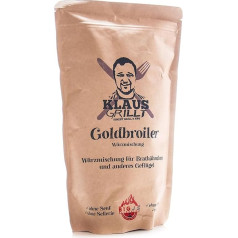 Goldbroiler Rub (1 x 750 g) | Klaus grillt | Garšvielu maisījums ceptai vistai un citiem mājputniem | atkārtoti aizvākojamā maisiņā ar paliktni