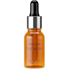 Tan-Luxe Tan Luxe THE BODY pašiedeguma pilieni, vidēji lieli (15 ml), pievienojiet iedeguma pilienus ādas kopšanai, lai iegūtu pielāgotu ķermeņa iedegumu, bez cietsirdības un vegāns