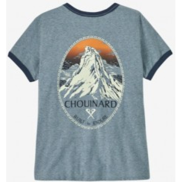 Patagonia Krekls W CHOUINARD Crest Ringer Responsibili-Tee M Thermal Blue