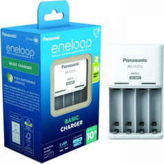 Eneloop advenced lādētājs bqcc17 + 4 uzlādējamas aa 2000 mah baterijas