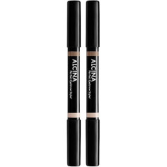 Alcina Uzacu veidotājs Perfect Eyebrow Styler 010 Light Dekoratīvā kosmētika uzacu korekcijai, 2 gabaliņu iepakojums