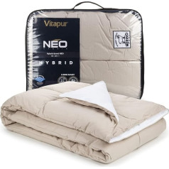 Vitapur Hybrid Duvet for 4 Seasons - Neo Luxury Comfort, 140 x 200 cm, Allergy Friendly