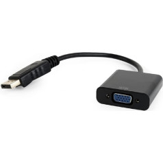 Displayport uz vga adapteris melns