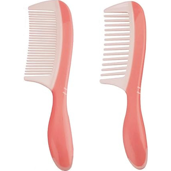 Lylqmy 2 Pack Detangling Comb smalkas un platas zobi oglekļa šķiedras karstumizturīgs liels matu Detangling ķemme cirtaini taisni gariem matiem