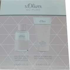 S.oliver Komplekts So Pure (tualetes ūdens, 30 ml + dušas želeja, 75 ml), 105 ml