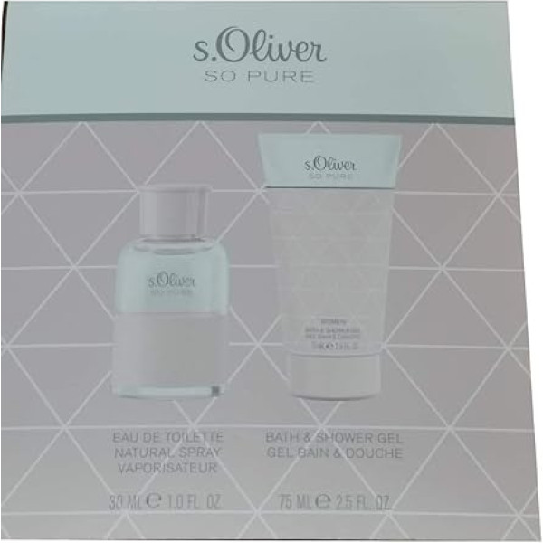 S.oliver Komplekts So Pure (tualetes ūdens, 30 ml + dušas želeja, 75 ml), 105 ml