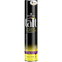 Taft Schwarzkopf 3 Weather Taffeta matu laka, Power Express Mega Strong Hold 5, 5 gab. (5 x 250 ml)