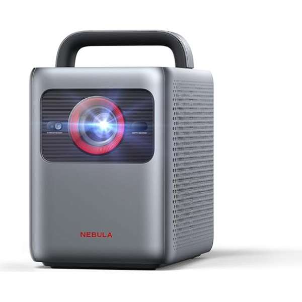 NEBULA Cosmos 4K SE Smart projektors, 4K augstas izšķirtspējas projektors ar Dolby Vision, 200 collu liels ekrāns, 1800 ANSI lūmenu spilgtums, HybridBeam, optimizēta attēla kvalitāte, Google TV, oficiālais Netflix