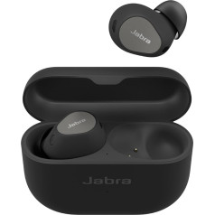 Jabra Elite 10 bezvadu bezvadu Bluetooth austiņas ar aktīvās trokšņu slāpēšanas funkciju, 6 iebūvētiem mikrofoniem un Dolby Atmos skaņu - titāna melns