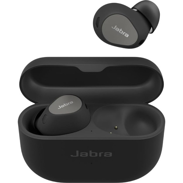 Jabra Elite 10 bezvadu bezvadu Bluetooth austiņas ar aktīvās trokšņu slāpēšanas funkciju, 6 iebūvētiem mikrofoniem un Dolby Atmos skaņu - titāna melns