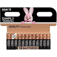 Duracell Simply AAA baterijas (12 gab.)