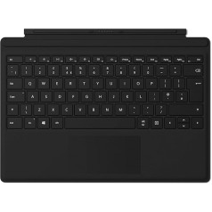 Microsoft Surface Pro Type Cover (priekš Surface Pro 4-7) (QWERTY angļu valodā), melns(100%)