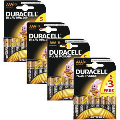 Duracell Plus Power MN2400 Alkaline AAA-Batterien, 32 Stück