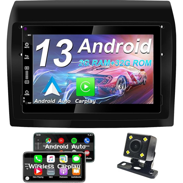 Auto radio Fiat Ducato Peugeot Boxer Peugeot Boxer Citroen Jumper ar Carplay Android Auto Android 13 Radio, 7 collu 4-core 32 Go ROM Atbalsts Camera/NAVI/GPS/WiFi/BT/Radio/TPMS/FM/USB/DAB