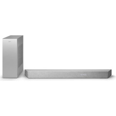 Philips TAB8507/10 Soundbar 3.1 Kabelloser Subwoofer, Dolby Atmos, Cinematiischer Sound, HDMI eARC, 600 W