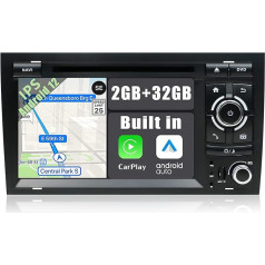 YUNTX autoradio Audi A4 (2003-2011) navigācija bez atpakaļskata kameras un Canbus | 7 collas | 2GB / 32GB | DVD | DAB+ atbalsts | USB | Octa-Core | WLAN | Bluetooth | MirrorLink | RDS