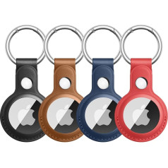 4-Pack Tag Empty Houder ar Sleutelhanger, Anti-Lost AirTag Case, Tags Sleutelhanger saderīgs ar Tag GPS Item Finders piederumi