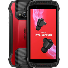 Ulefone Armor 15 āra viedtālrunis (iebūvētas TWS austiņas), Android 12, divi stereo skaļruņi, 5,45 collu HD+ IP68 izturīgs mobilais tālrunis bez līguma, Helio G35 6GB+128GB, 16MP+13MP+12MP, NFC FM