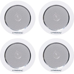 Lyndahl skaļruņu komplekts Bluetooth 4 kanālu pastiprinātājs AMP4X15BT un divvirzienu skaļruņu pāris CS120AL ar 2 vai 4 iebūvētiem skaļruņiem Griestu skaļrunis ar 4 skaļruņiem