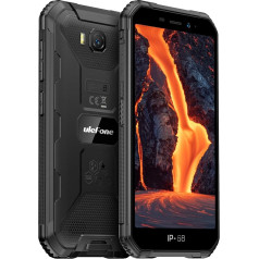 Ulefone Android 12 4G brīvdabas viedtālrunis bez līguma, Armor X6 Pro, četrkodolu 4GB + 32GB, 5.0 collu IP68 izturīgs mobilais tālrunis, Dual SIM, 13MP zemūdens duālā kamera, 4000mAh, Face Unlock, NFC FM