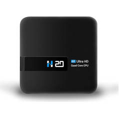 H20 Android 10 0 TV Box, Smart TV Box RK3229 USB 2 0 Ultra HD 4K HDR Android TV Box, atbalsta ekrāna dublēšanu, 8GB RAM 128GB ROM Set Top TV Box