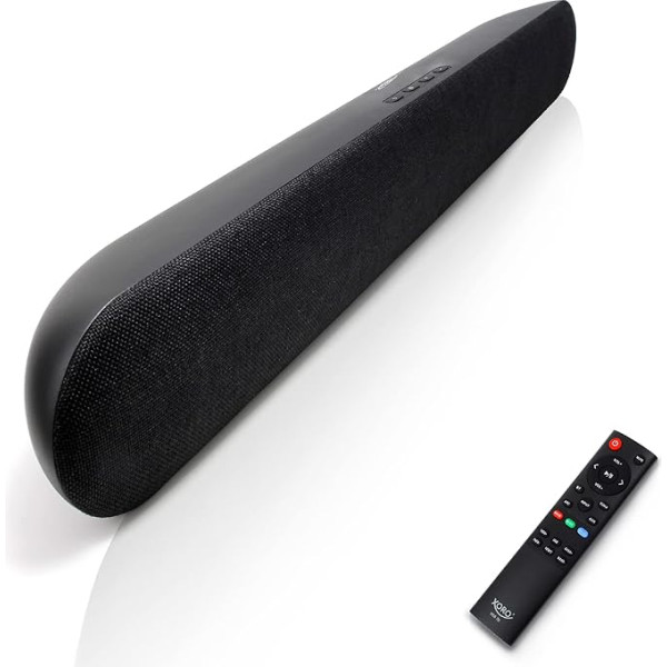 XORO HSB 70 Stereo TV skaļruņa Soundbar ar Bluetooth, 60 W jauda, AV IN, HDMI ARC, USB 2.0 multivides atskaņotājs, iekļauts sienas stiprinājums, IR tālvadības pults